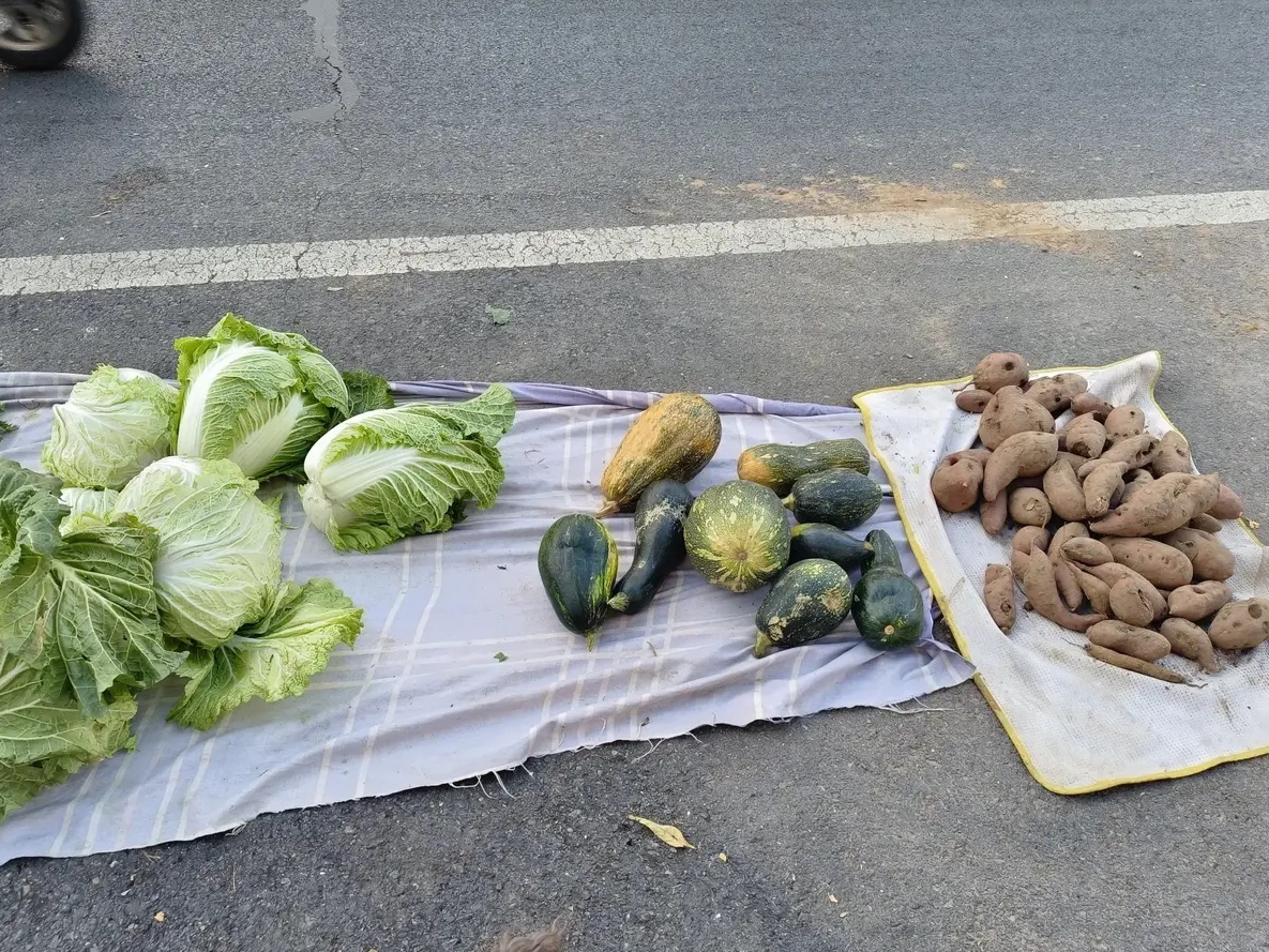 一个有意思的卖菜老太太