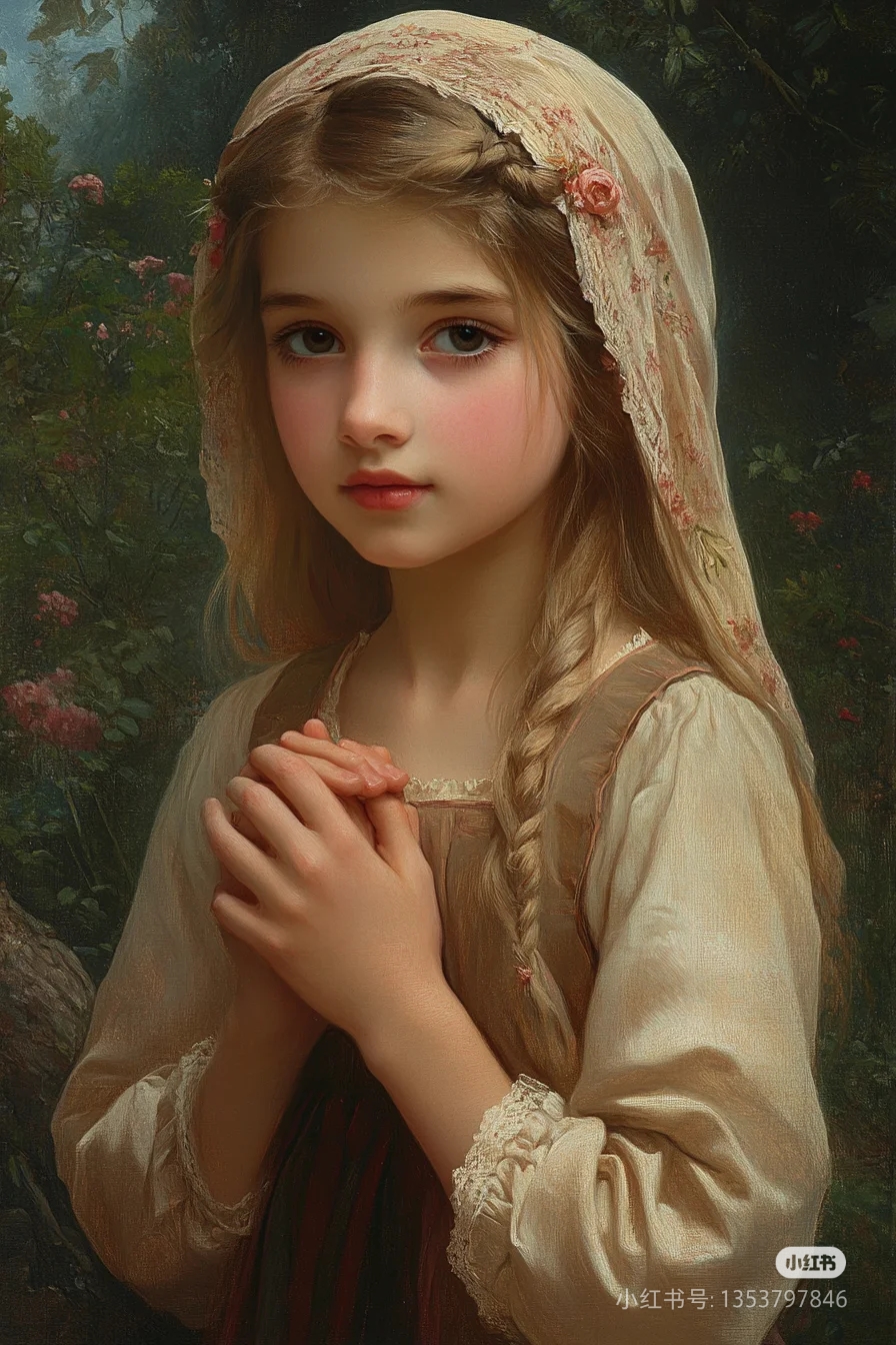 女孩肖像 人物肖像 ,古典油画 ,油画肖像 ,油画人物