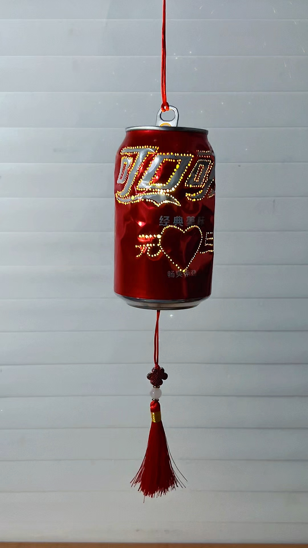 新年快到了,用易拉罐做个元旦灯笼吧 #新年手工 #手工diy