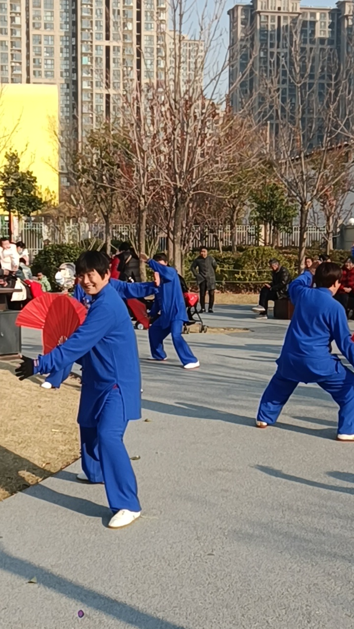 养生太极拳第一套集体表演(太极养生拳第一套视频及解说)