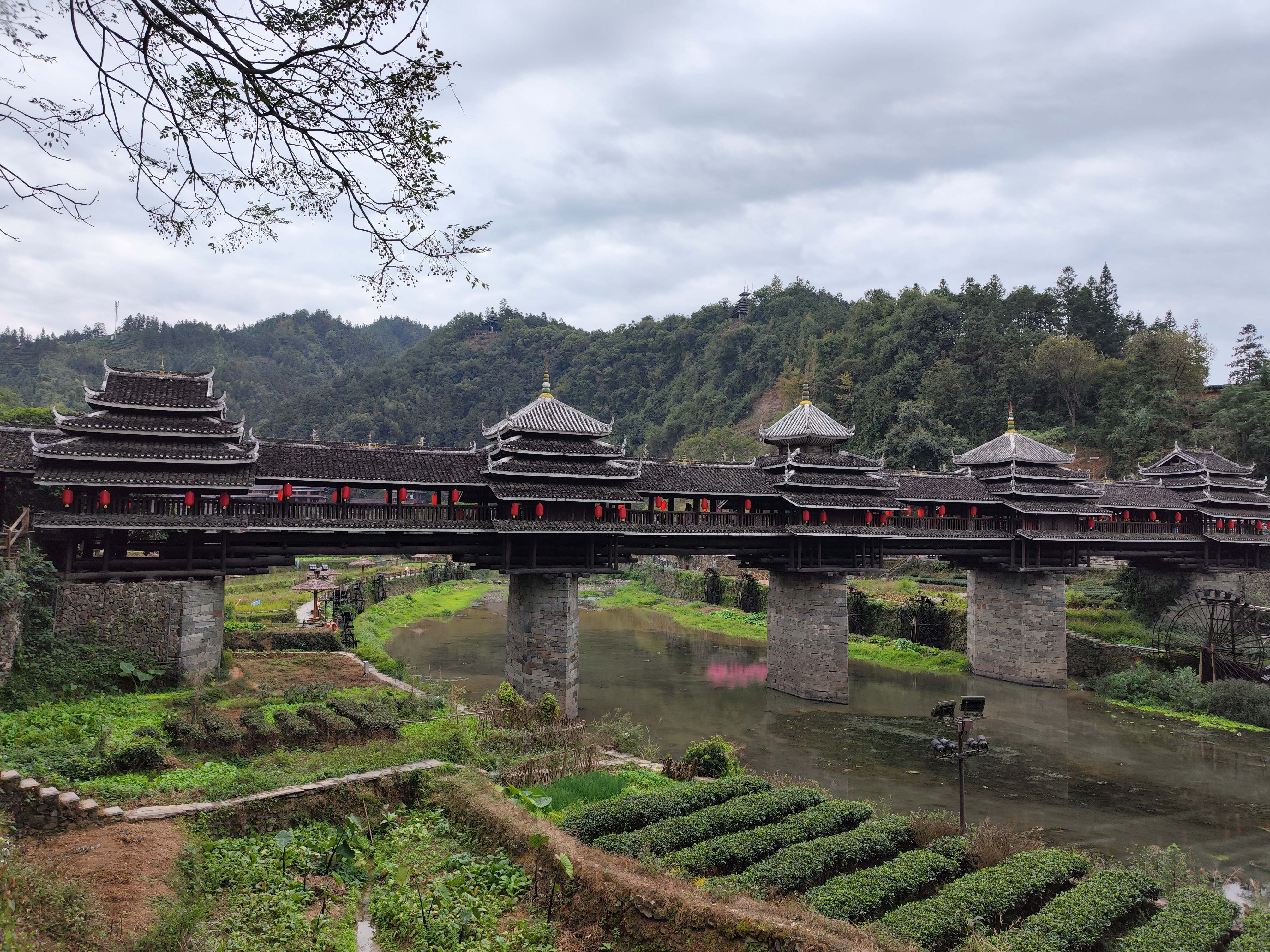 程阳八寨位于三江县城北,在河西车站坐公交,一出城,不到半小时,就看到