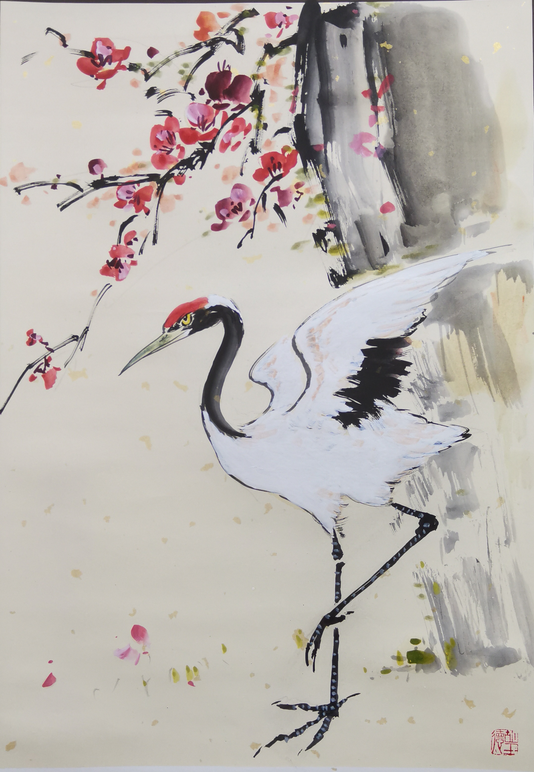 林逋隐居在杭州孤山,终生不娶,种梅养鹤,世人称之为"梅妻鹤子",以赞誉