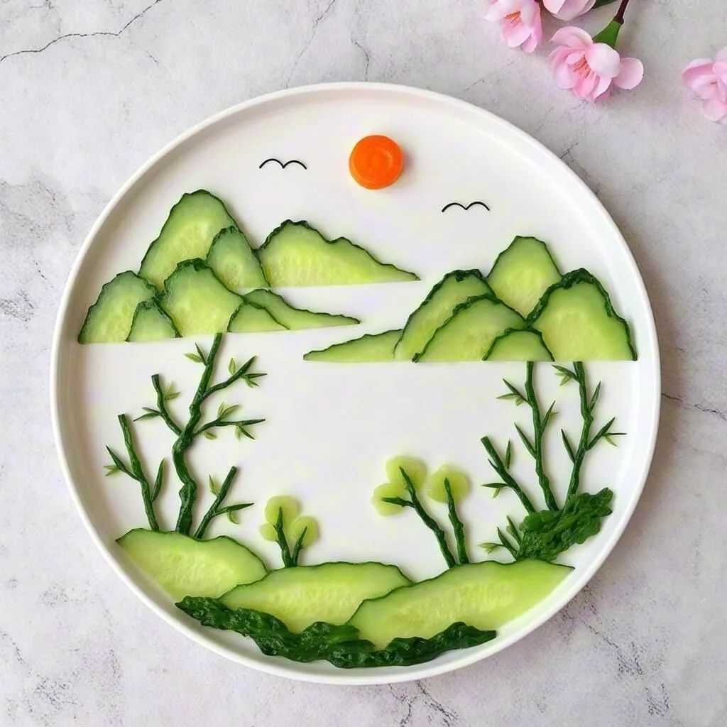 谁能拒绝这么可爱的蔬菜拼盘?