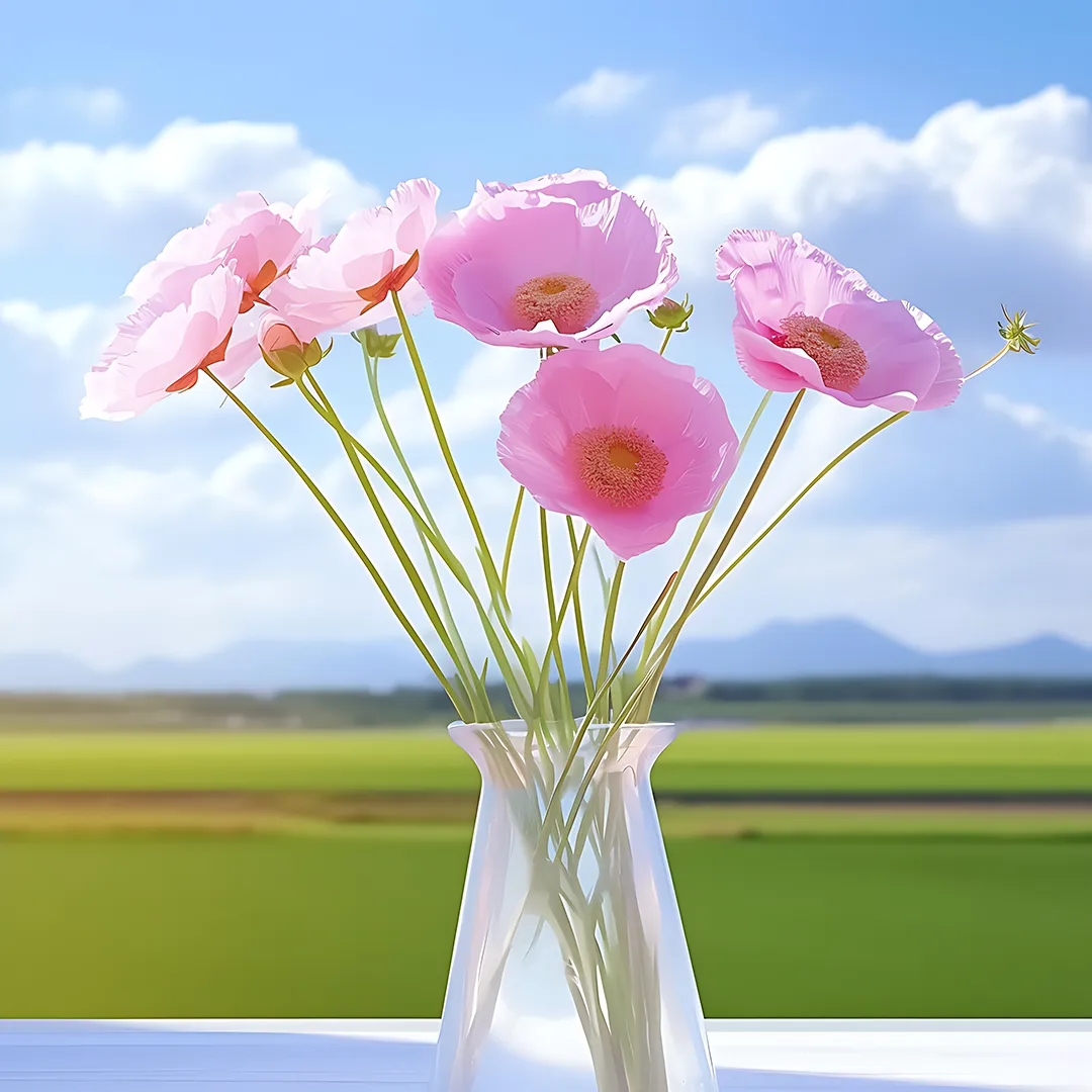 温暖治愈的花系头像