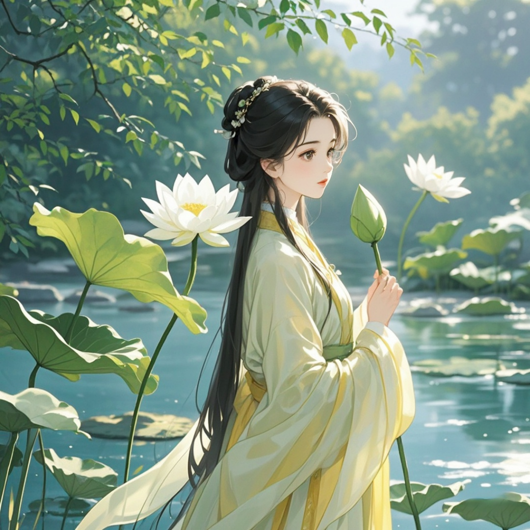 古风系侧颜美人头像