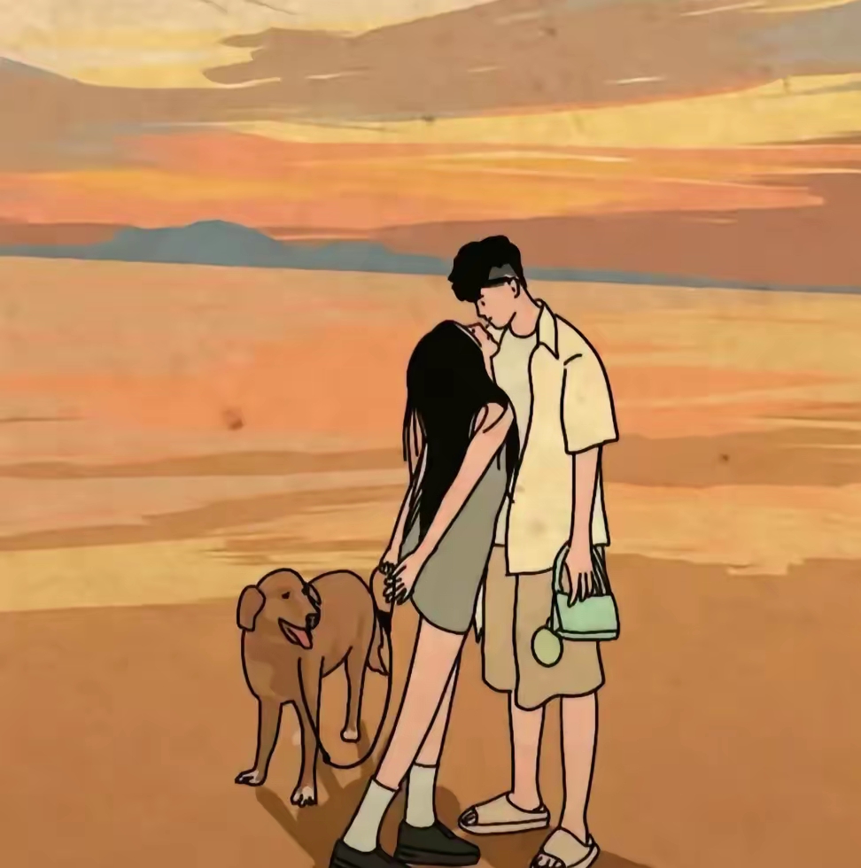 背景图头像找个人依靠图片卡通荡秋千的背景头像遇到对的人伴侣婚姻