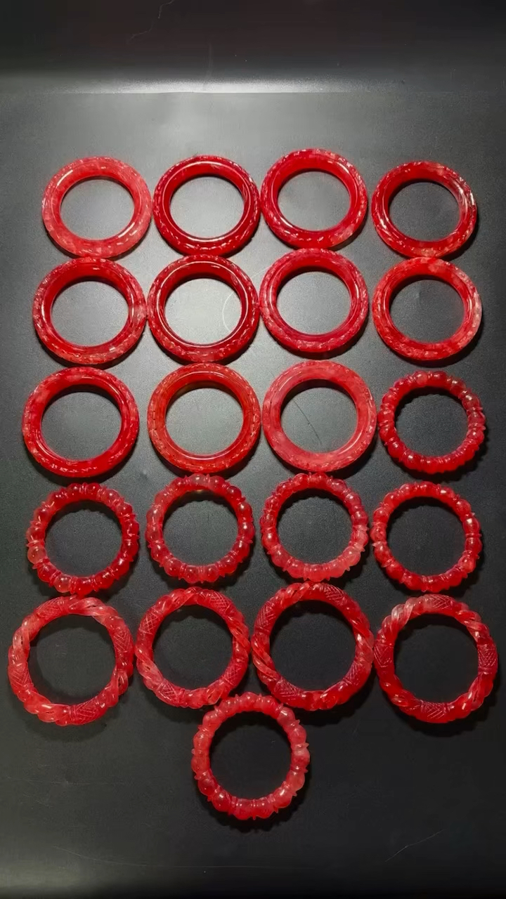 极品,高冰红翡翠手镯