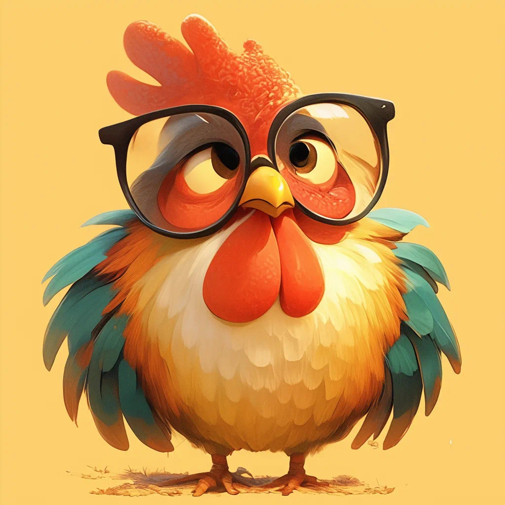 的羽毛,脖子金灿灿的,像是耀眼的锦缎,又像是火红的朝霞;鸡冠子高高的