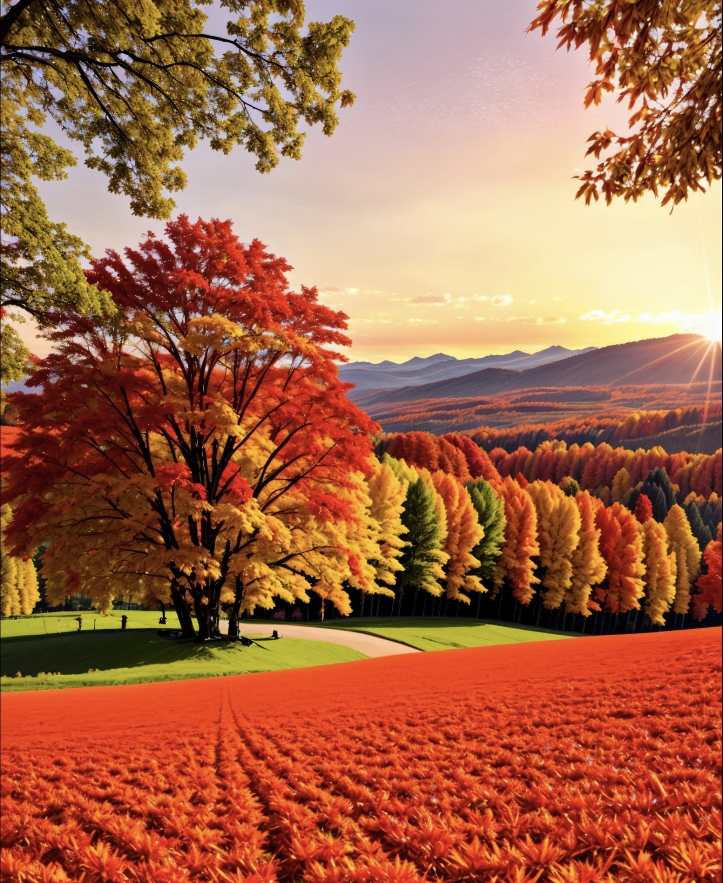 秋天,宛如一幅绚丽多彩的画卷,悄然展开