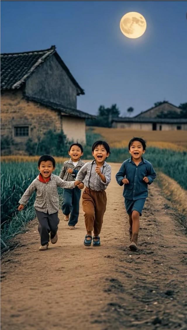 童年的伙伴童年小伙伴儿玩耍的图片大全小时候上学拼合小孩村里玩耍