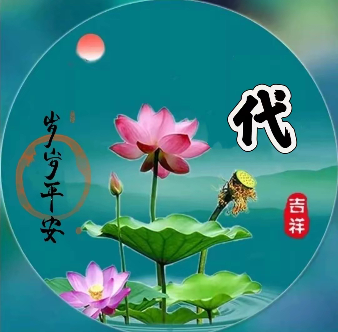 40岁以上的网名昵称,中年人用的微信名字,荷花姓氏头像