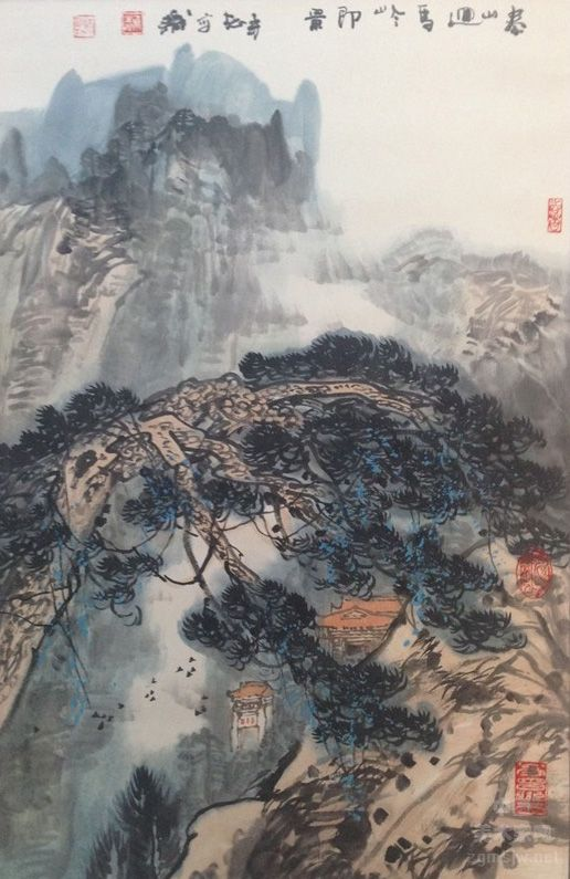 名家李承志山水作品赏析