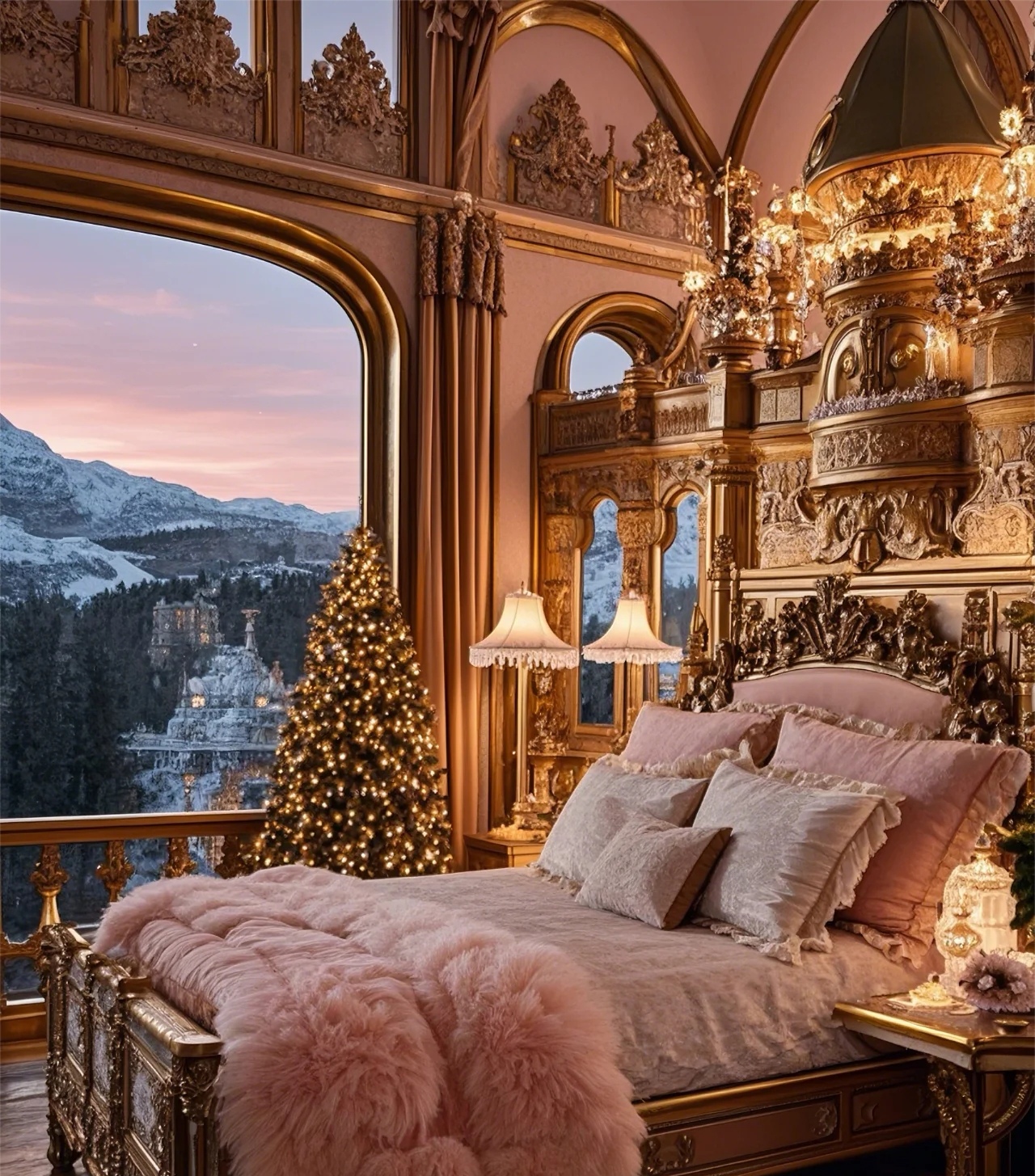 如果能免费住一晚,你愿意在哪个卧室睡呢?是豪华如宫殿的?