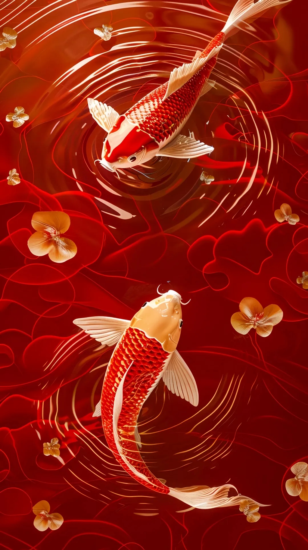 锦鲤呈祥,事事如意,好运常伴