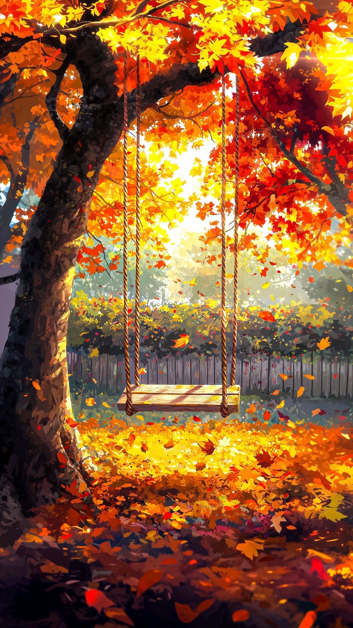 其红如霞,阳光中熠熠,秋意皆在这枫叶之美.#手机壁纸# #换壁纸开心