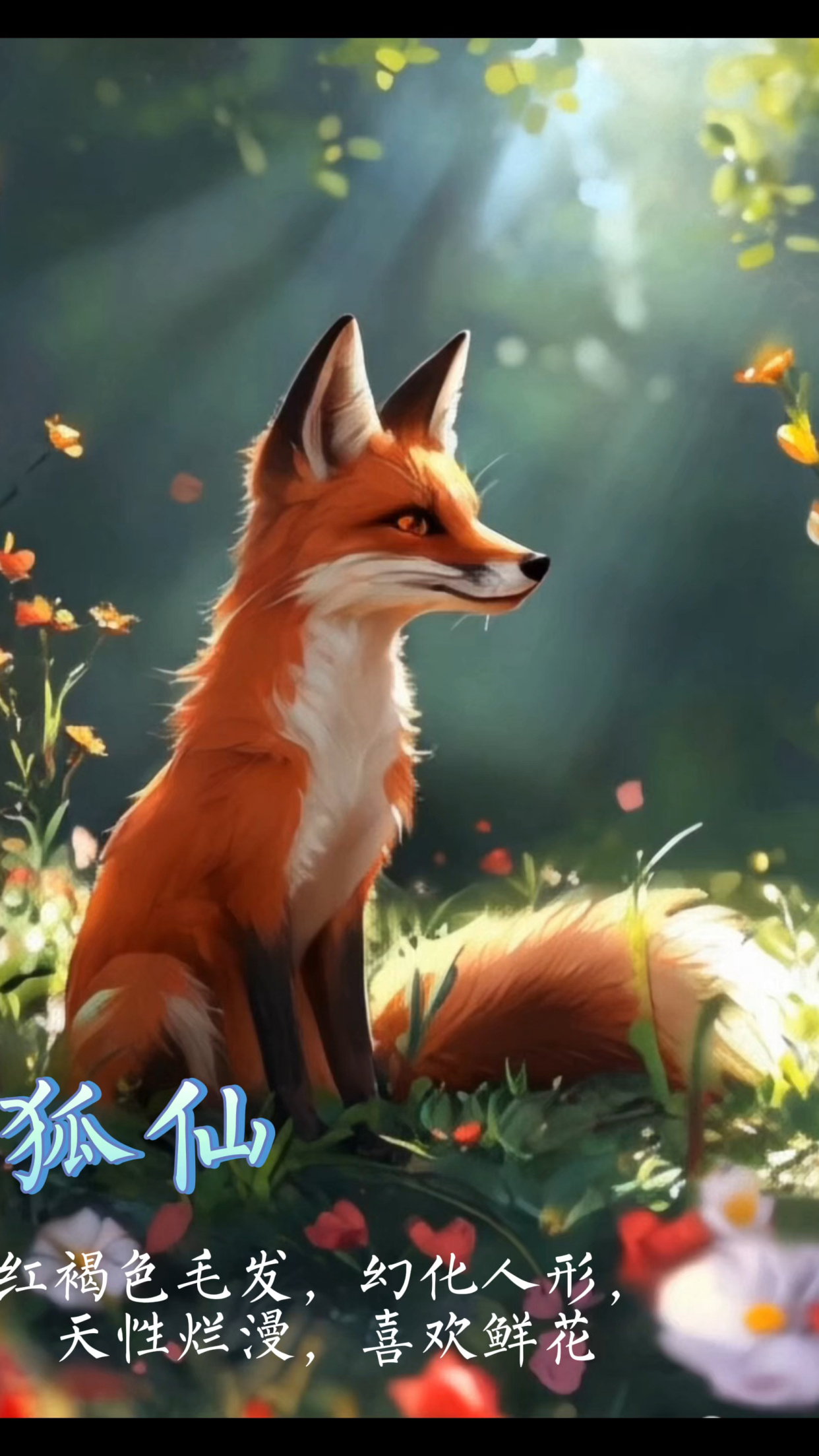 狐仙,幻化人形,流连于林间
