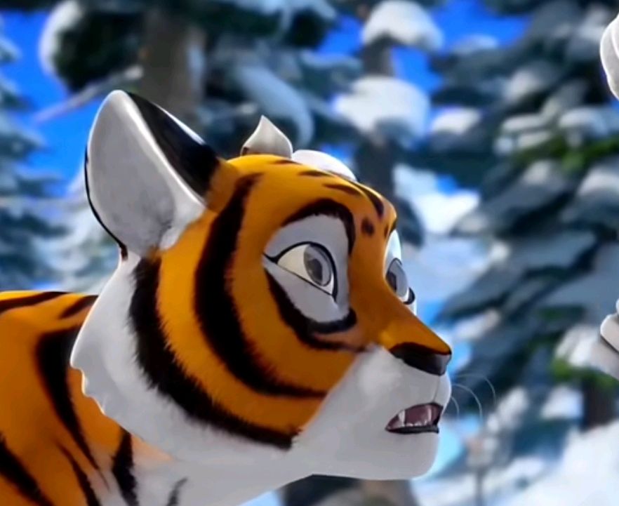 雪山营救虎妞崽崽