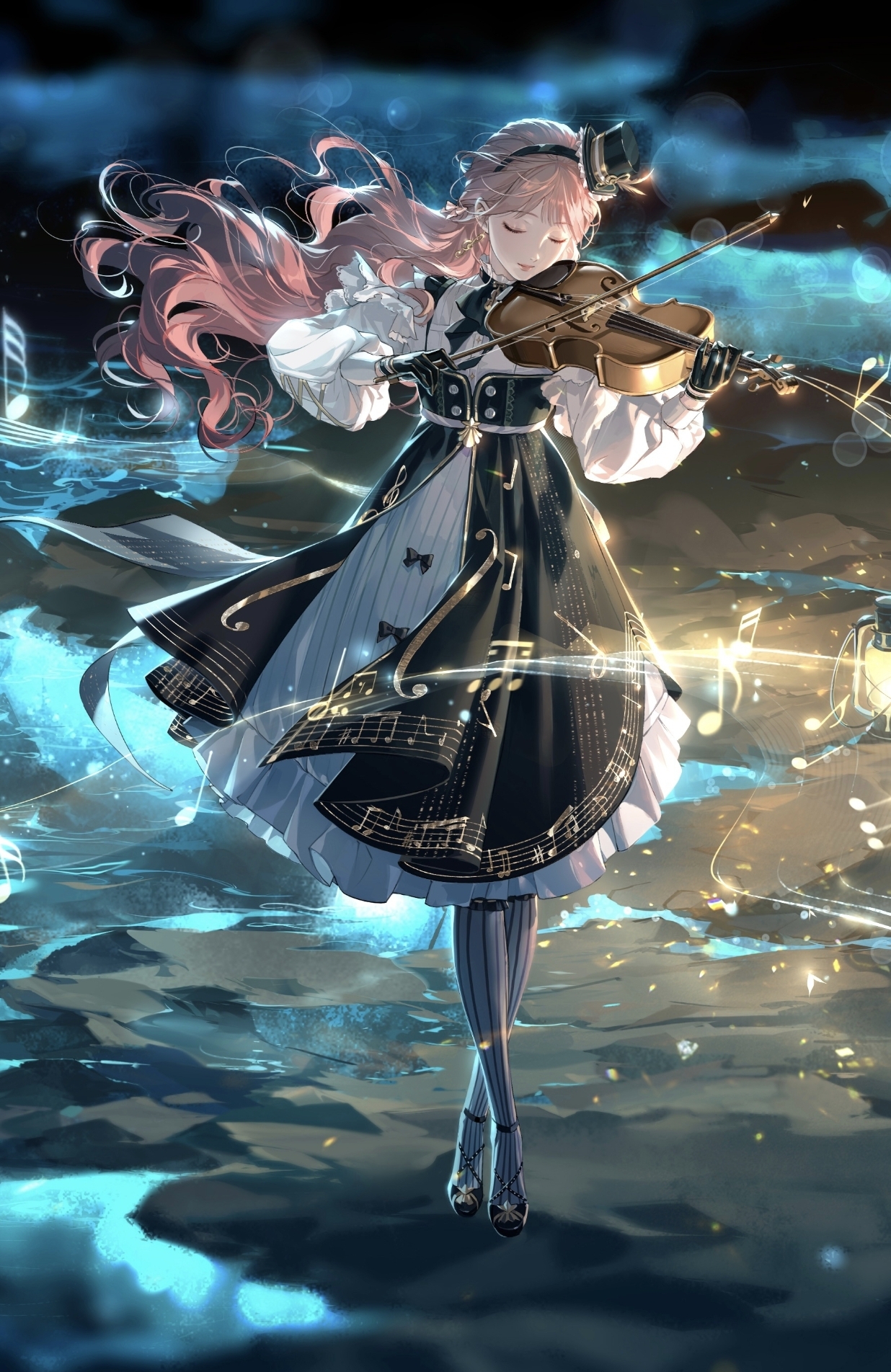 我愿顺流而下 找寻她的方向 却见依稀湖中仙子二次元琼明神女录壁纸