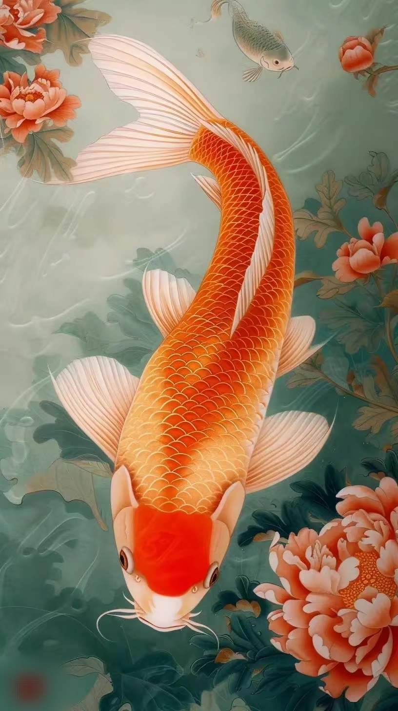 年年有鱼福满堂 富贵吉祥好运来 平安喜乐发大财 如意安康乐逍遥