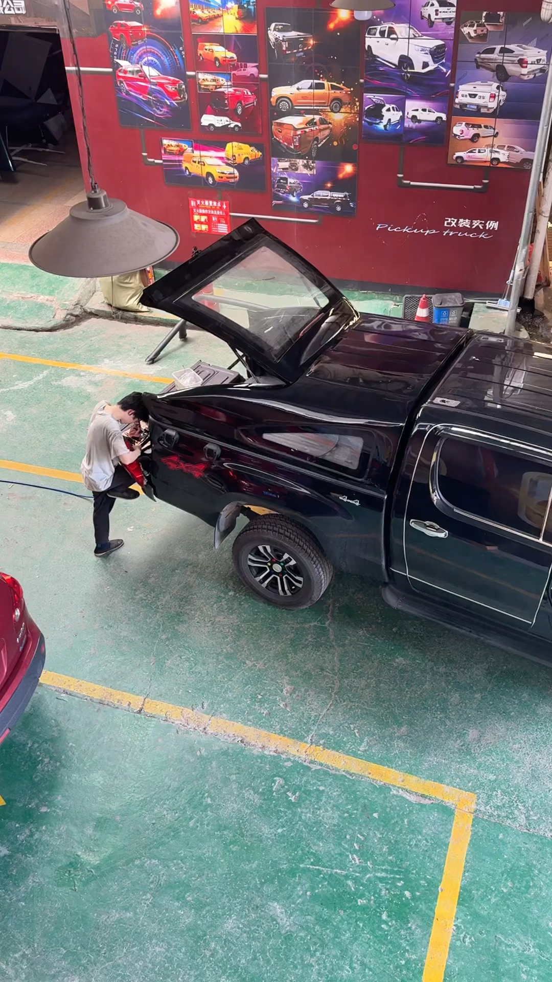 皮卡车后箱盖改装后备箱高盖