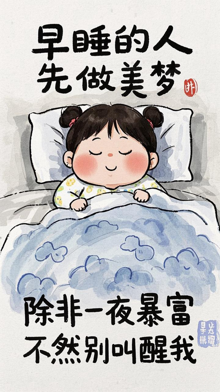早睡的人先做梦#手机壁纸