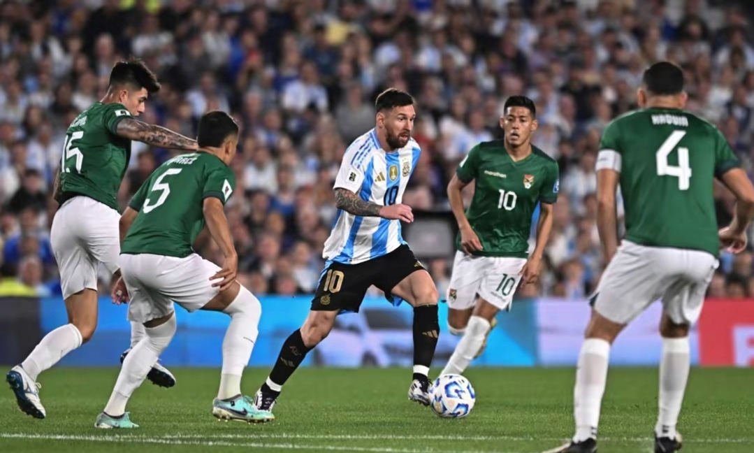 梅西3射2传独造5球,阿根廷6:0大胜玻利维亚