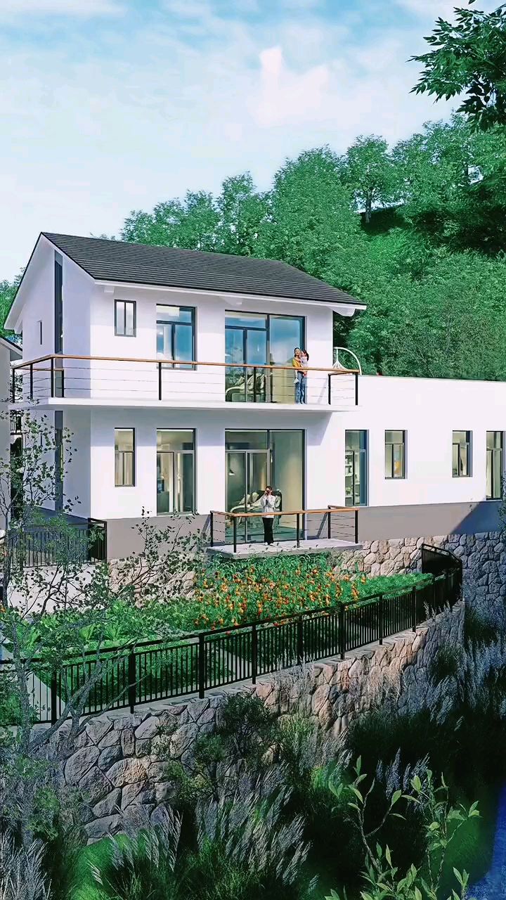 现代新中式别墅设计,清幽雅静的东方之境