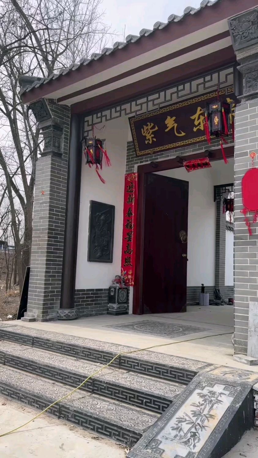 惊艳!传统中式门楼"紫气东来" ,细节之处尽显东方美学魅力