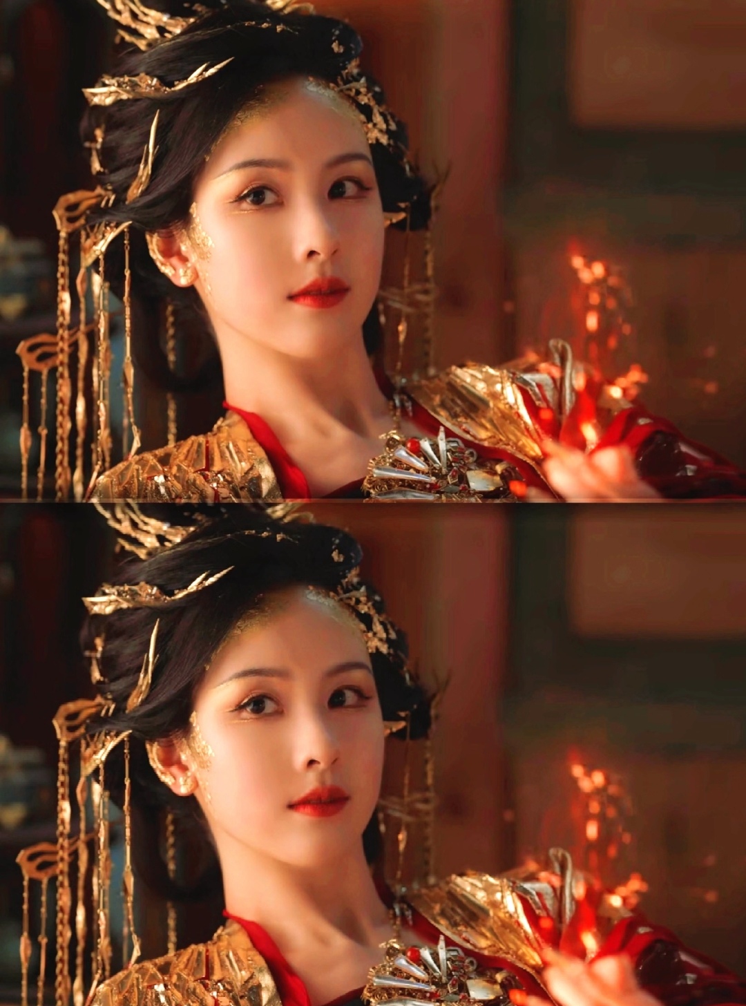 陈都灵这个妆造真的是太绝了她从帘子后面走出来的那一幕我和朋友都