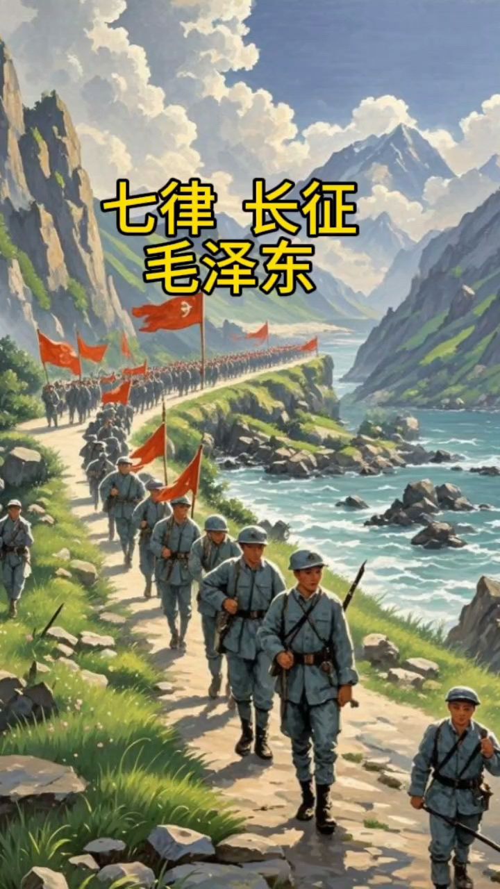 七律长征背景图片无字图片