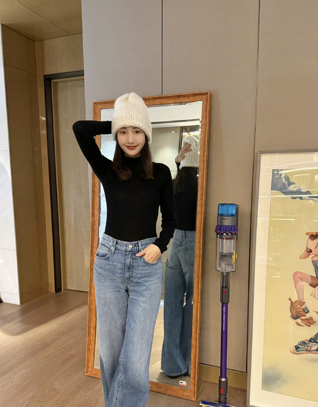 王鸥现在开始戴毛线帽是开始变老了吗?
