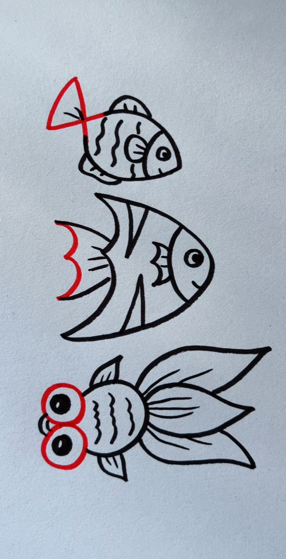 用数字4 3 8画鱼