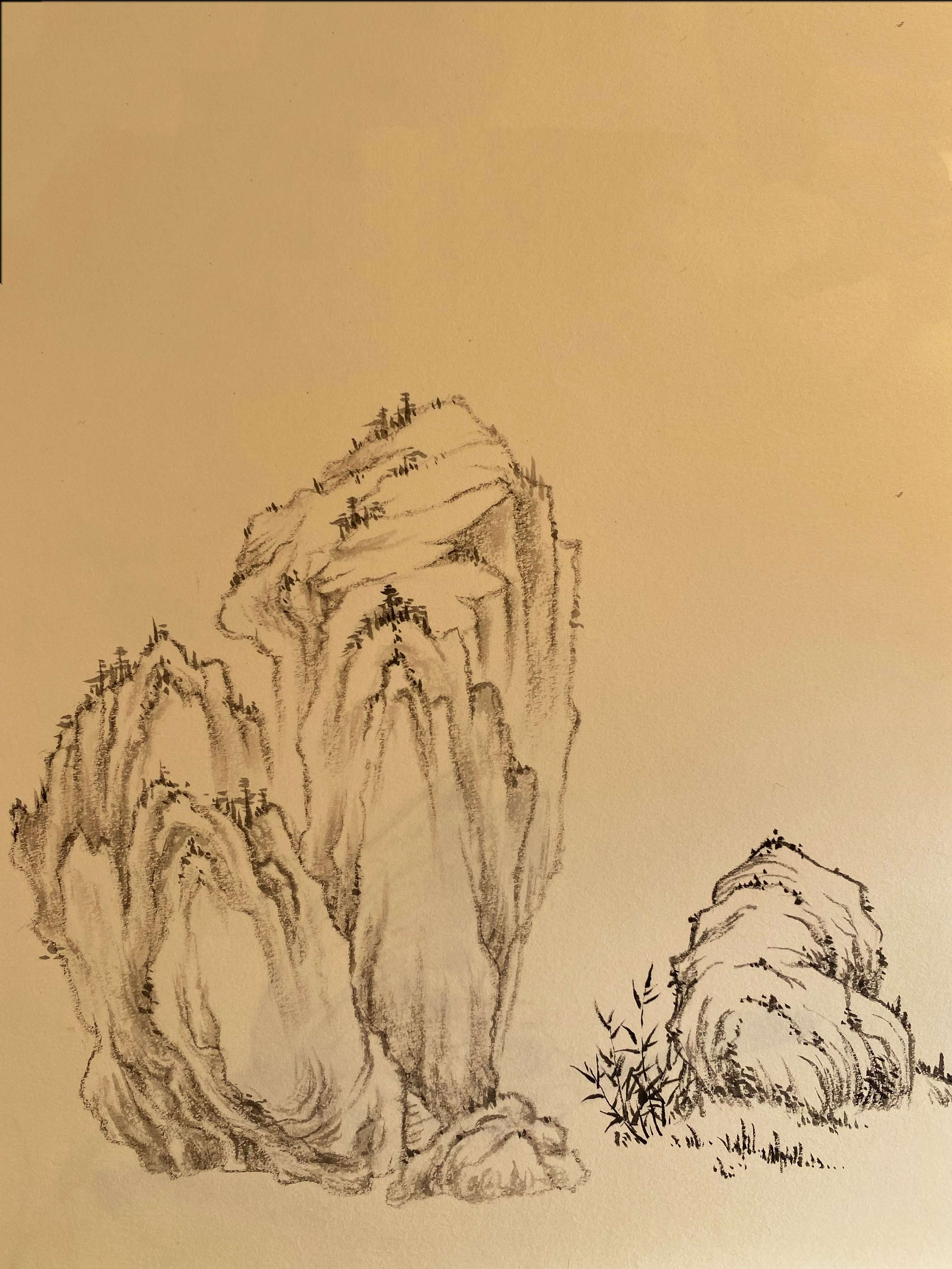 初学者入门的简单山石练习#动态连更挑战