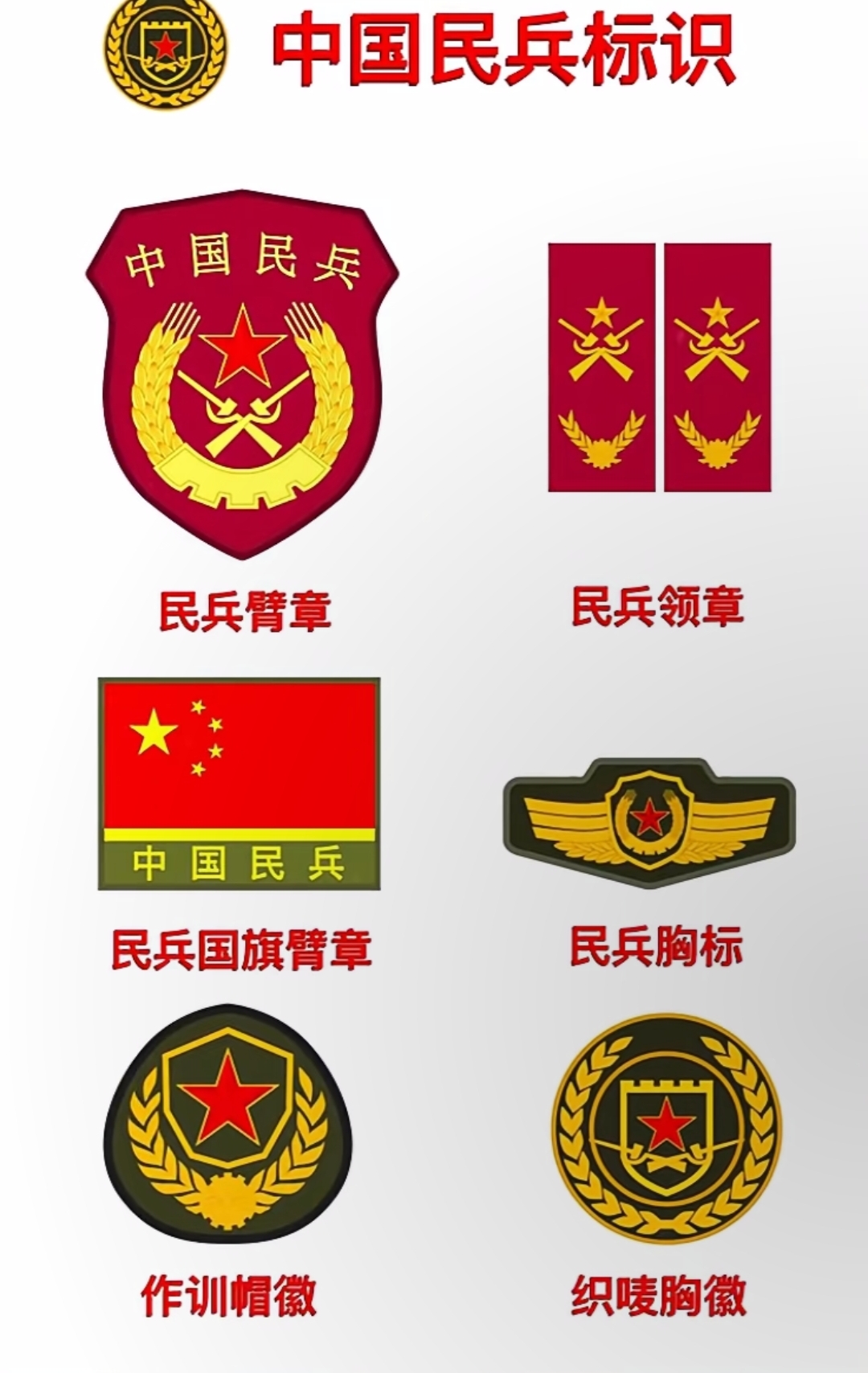 中国民兵标识#请党放心强国有我
