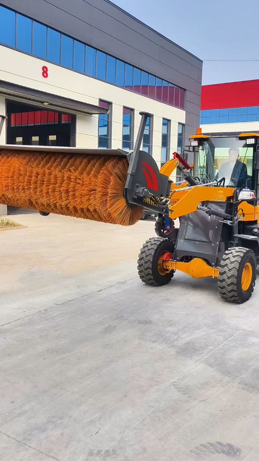 铲车安装清扫器扫雪机扫雪滚刷