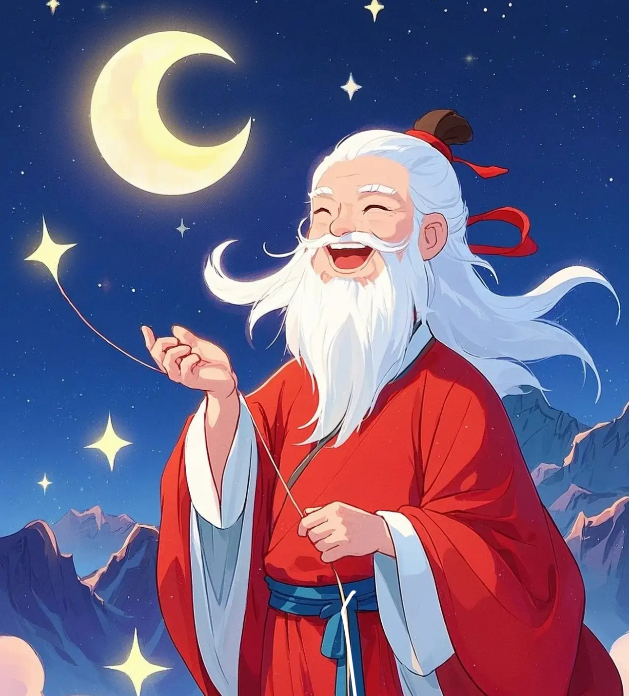 恭喜,邂逅月老,祥瑞将至. 您家孩子的天赐良缘即刻就要降临了