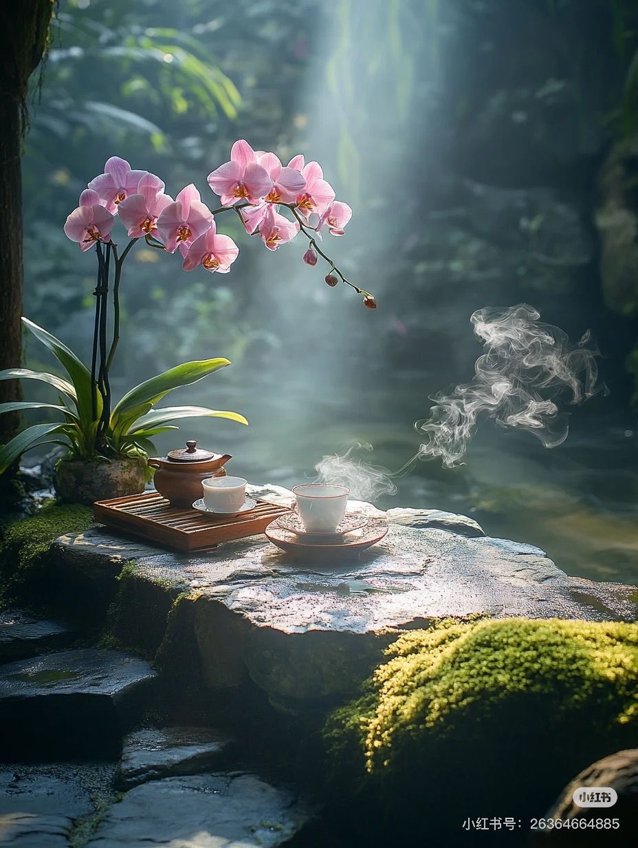 茶烟袅袅,禅意悠悠,每一口茶都是对生活的品味,每一缕禅思都是心灵的