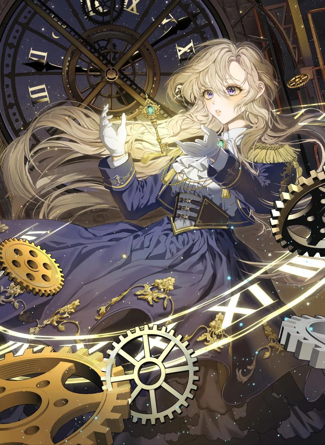 画师:lalangheej 精致优雅的英伦风少女