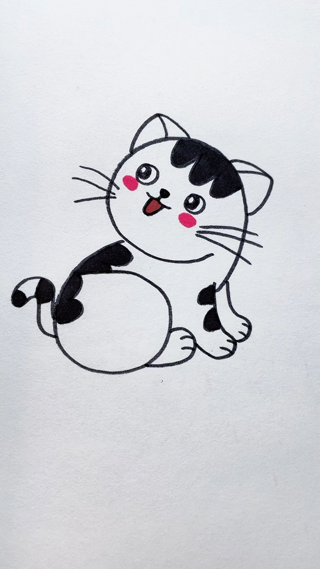 快试试这样画小猫,太简单了
