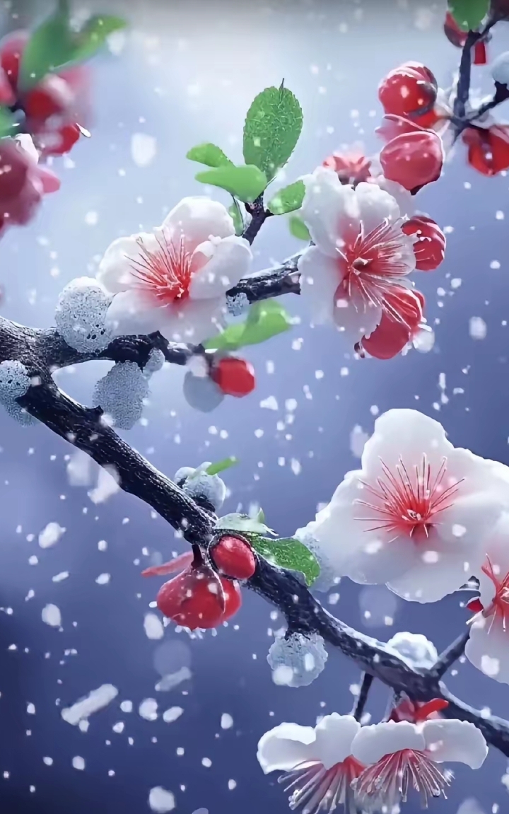 美图分享:雪中梅花香更浓