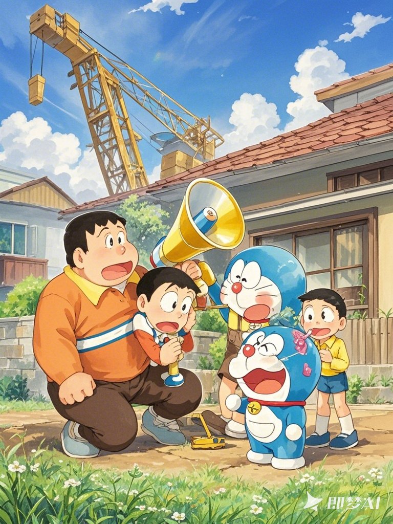 这天,大雄一脸悲催地跑回家,哭丧着脸对哆啦 a 梦喊道:"哆啦 a 梦,我