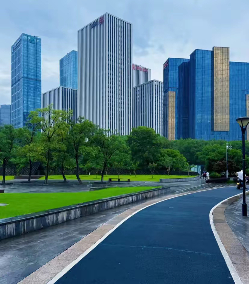 公园石桥路杭州石桥街道杭州市政府窗外的风景图片杭州cbd杭州世纪