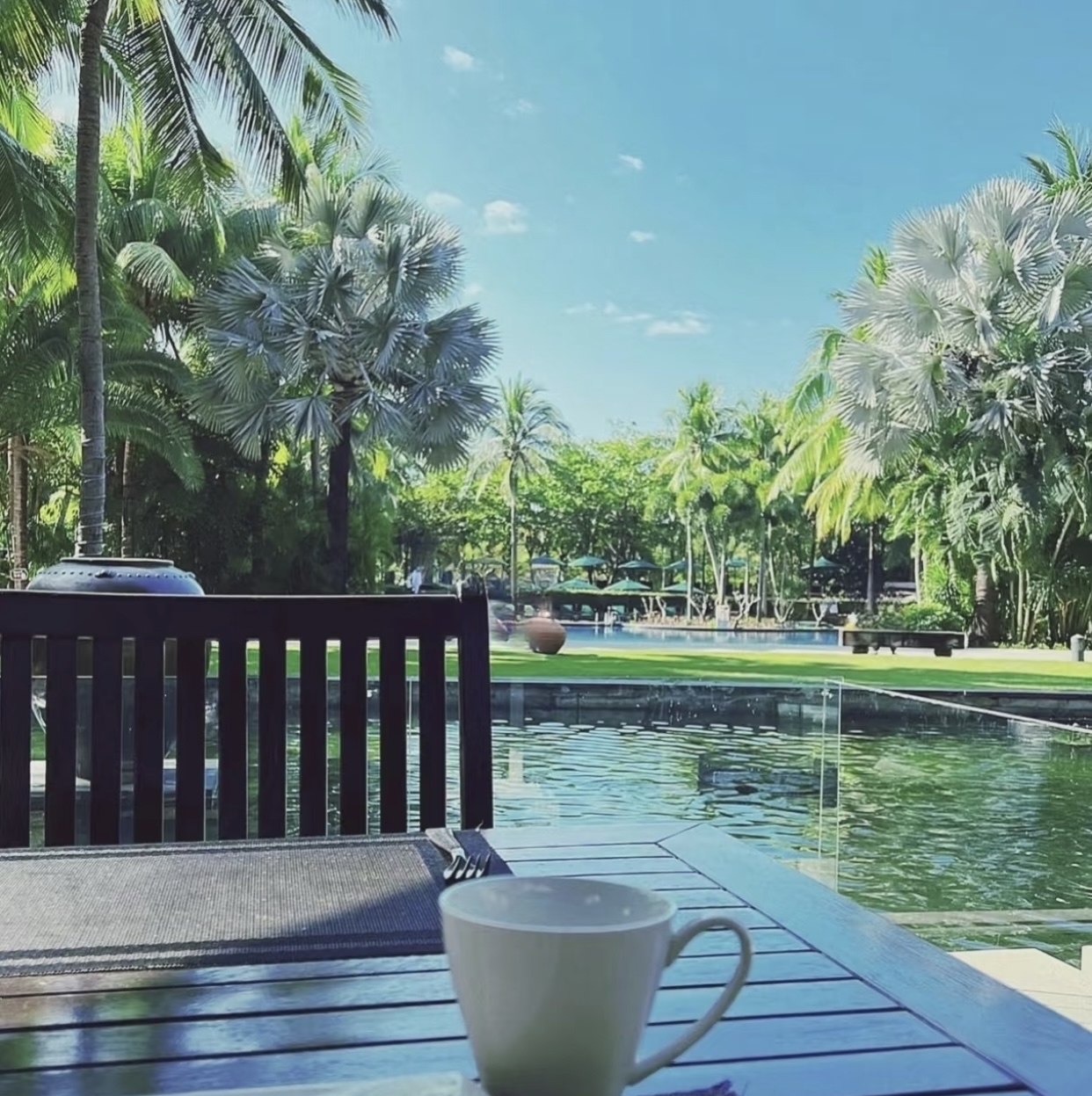 每天我就像一只海星,要么摊在酒店阳台的躺椅上,要么挪到沙