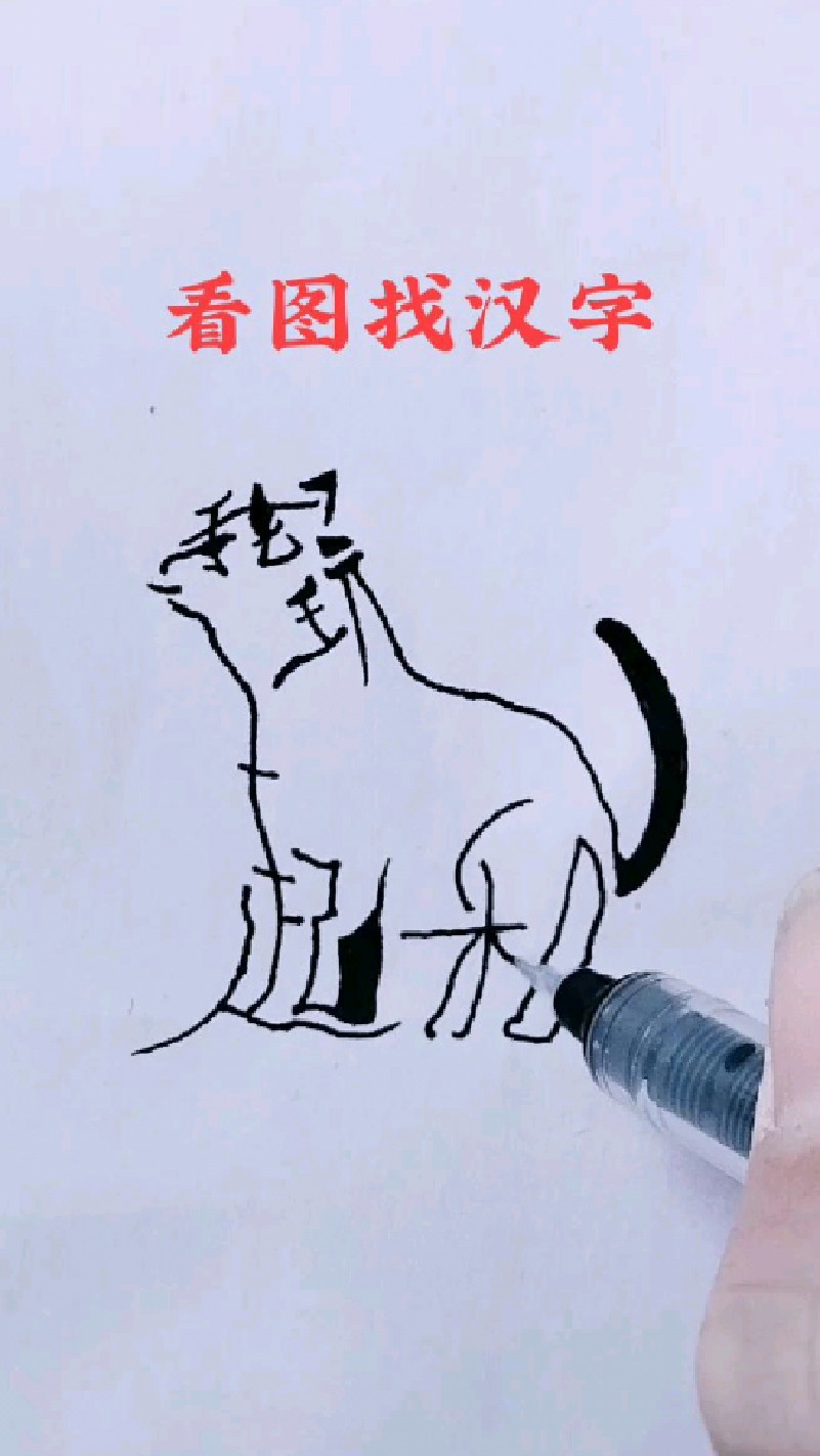 图中隐藏了五个字,你能找出来吗?
