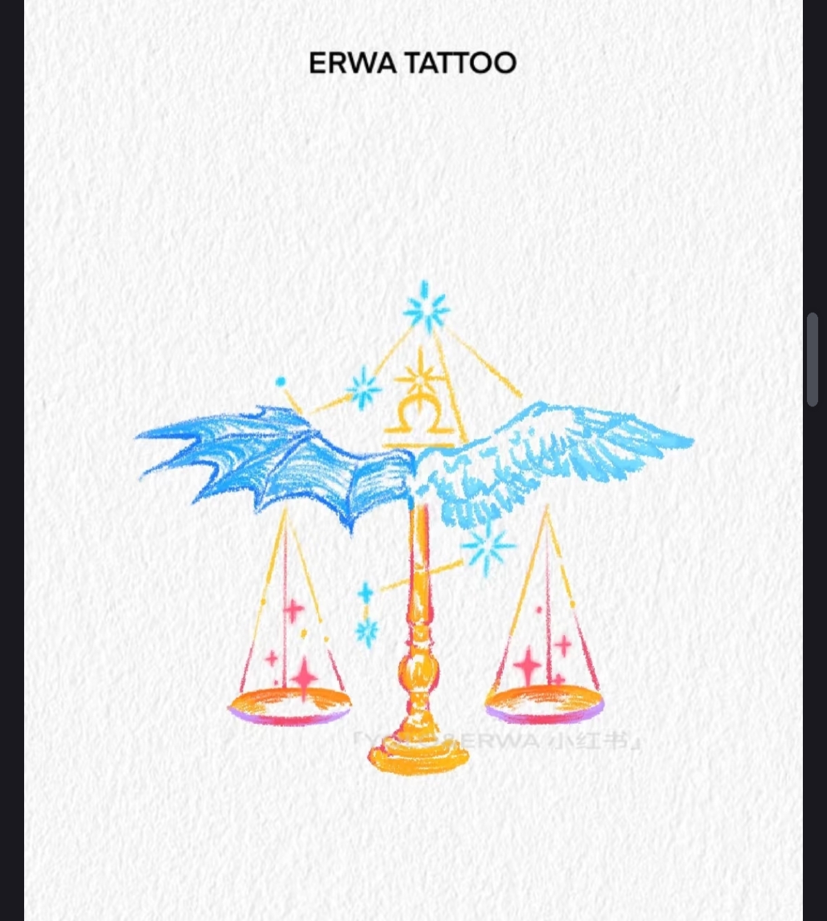 tattoo / 天秤座 你追求完美和平衡,是一个真正的艺术家