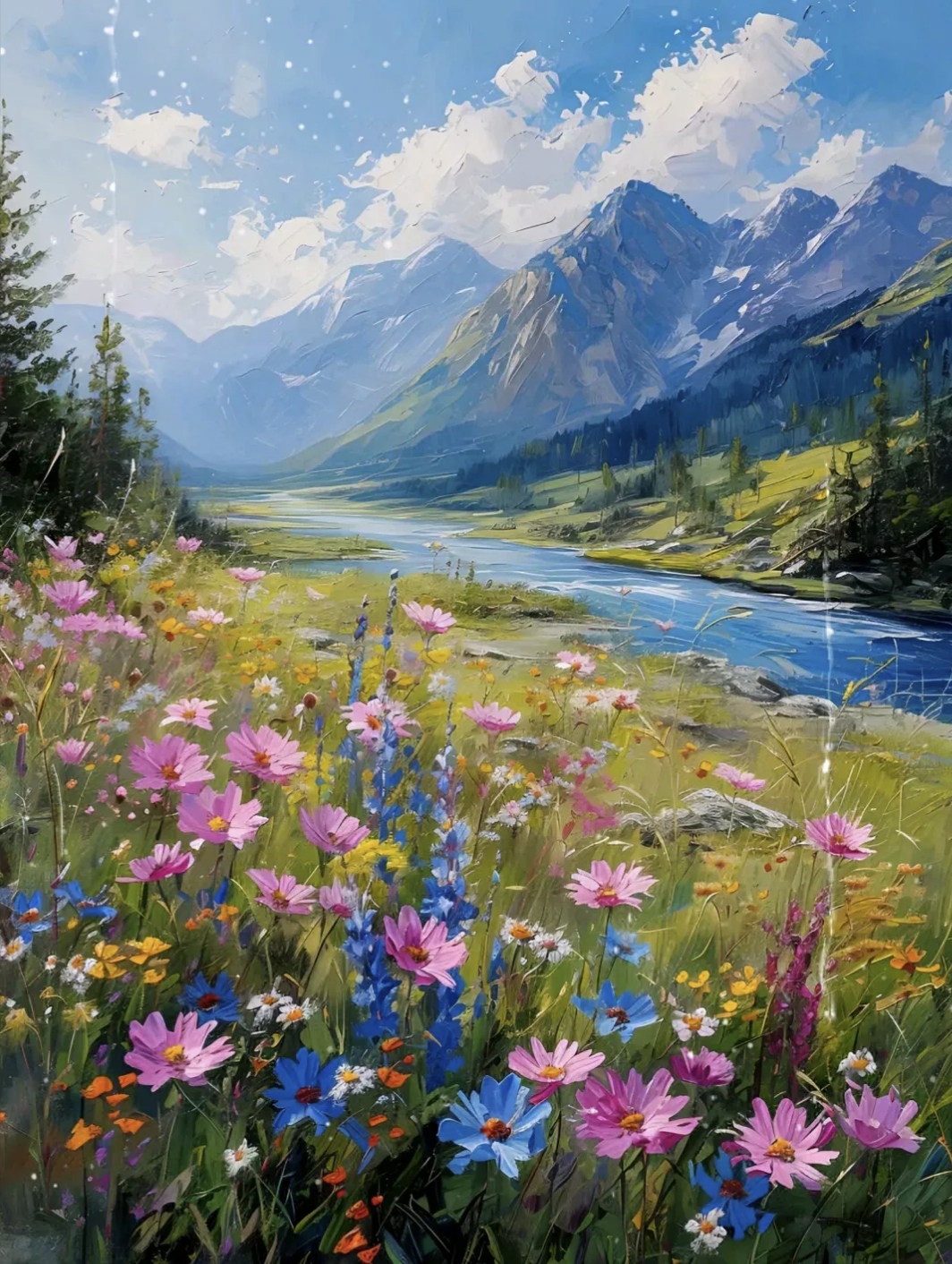 油画审美:画的真好,景色也特别的别致