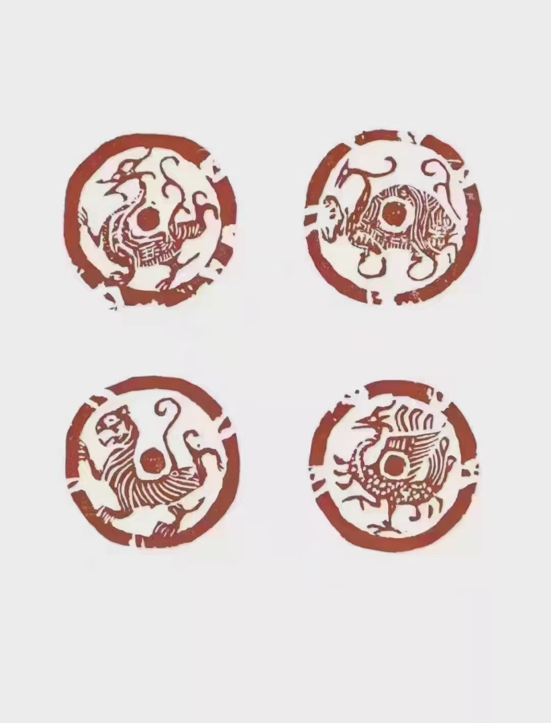 每一枚印章或许都有其独特的造型和神态或威严或灵动古代印章四灵印