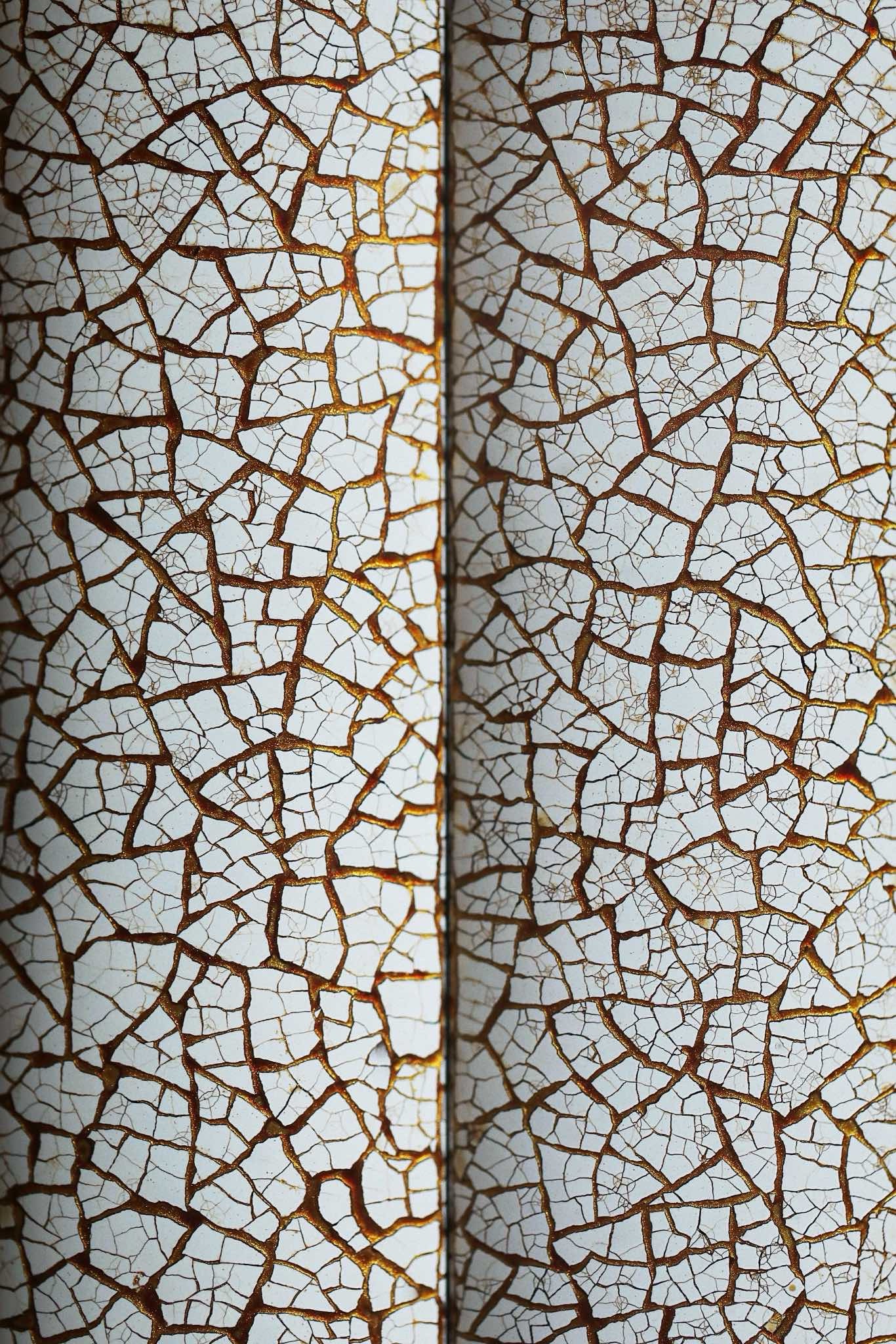 漆艺 冰裂纹蛋壳大漆镇尺