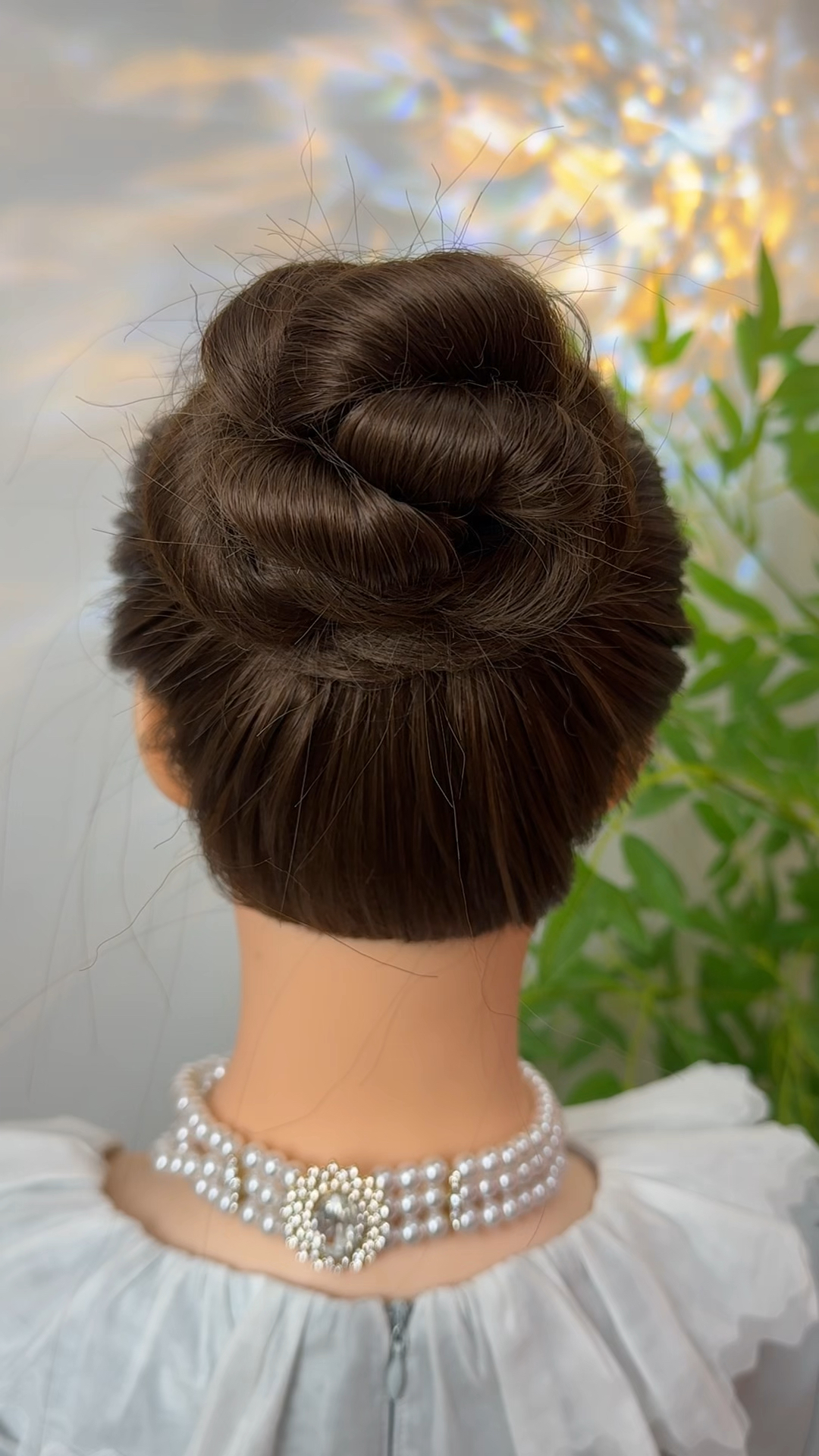 简单好学的花苞盘发教程