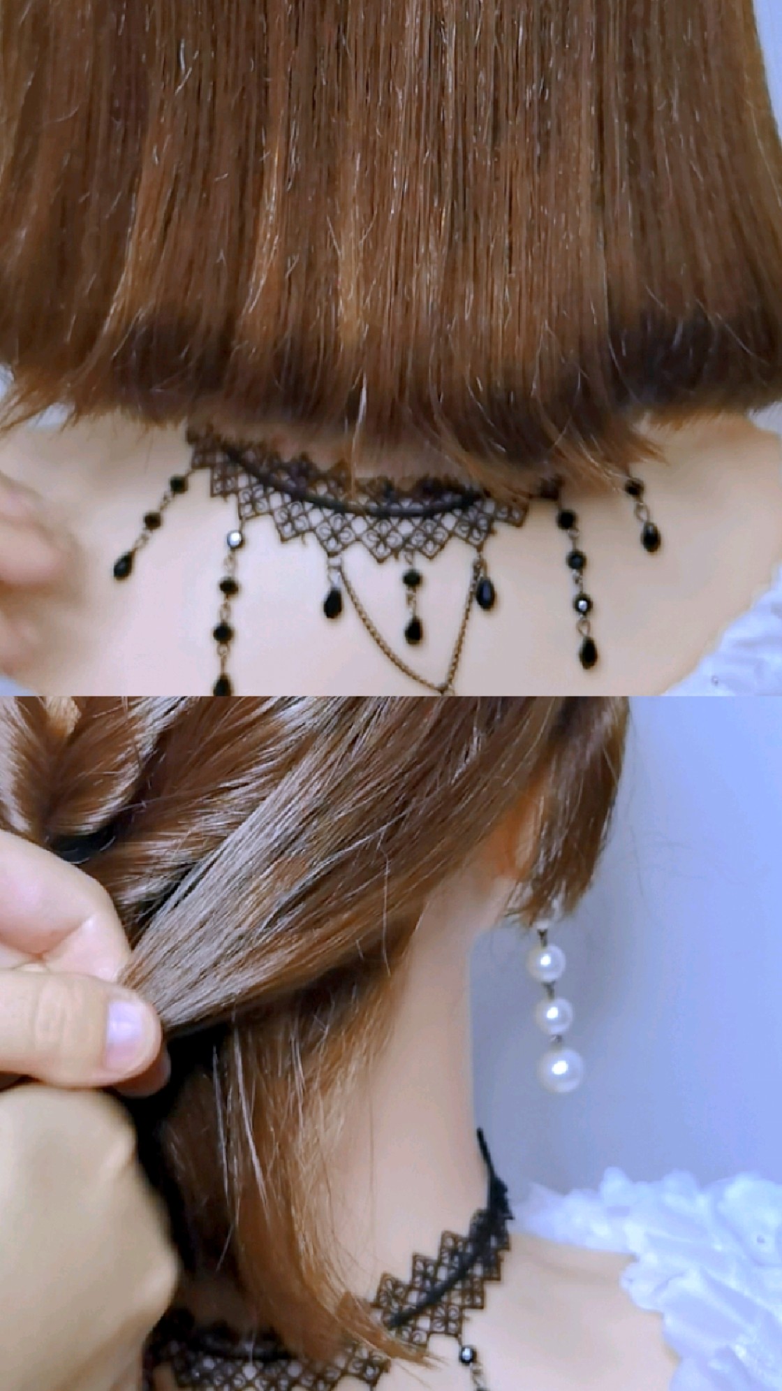 短发甜妹!这款编发要牢记,发型精致简单又有看头!